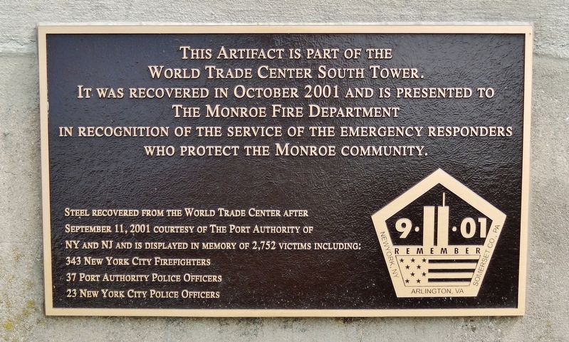 World Trade Center South Tower Marker image. Click for full size.