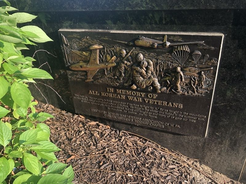In Memory of All Korean War Veterans Marker. Click for full size. In Memory of All Korean War Veterans Marker image. Click for full size.
