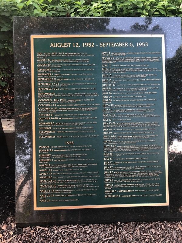 Korean War Chronology image. Click for full size.