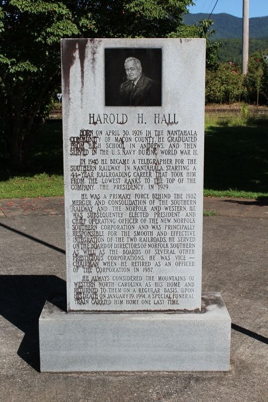 Harold H. Hall Marker image. Click for full size.