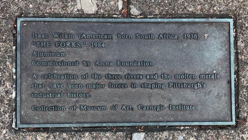"The Forks," 1984 Marker. Click for full size. "The Forks," 1984 Marker image. Click for full size.