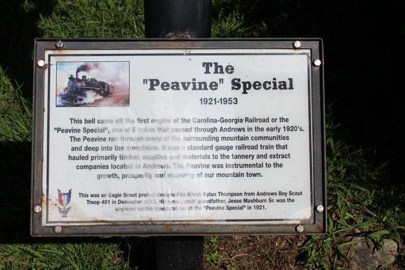 The "Peavine" Special Marker image. Click for full size.