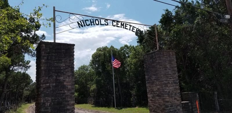 Nichols Cemetery Entrance image. Click for full size.