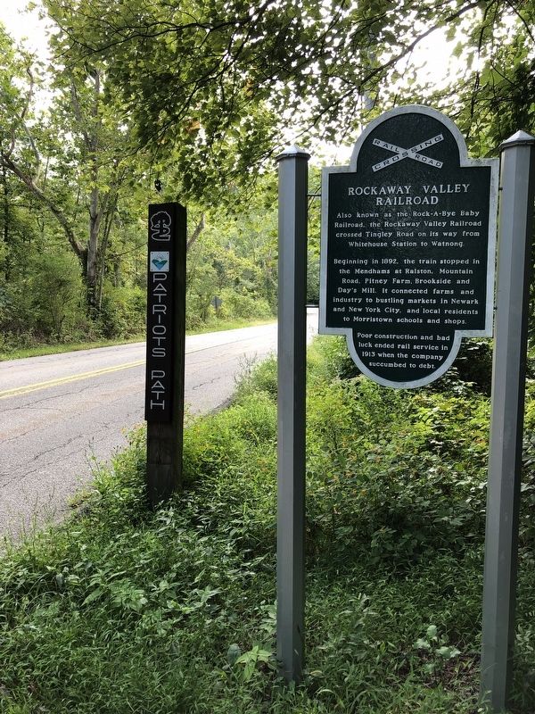 Rockaway Valley Railroad Marker image. Click for full size.