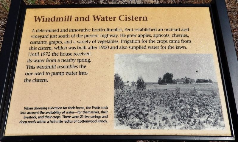 Windmill and Water Cistern Marker image. Click for full size.