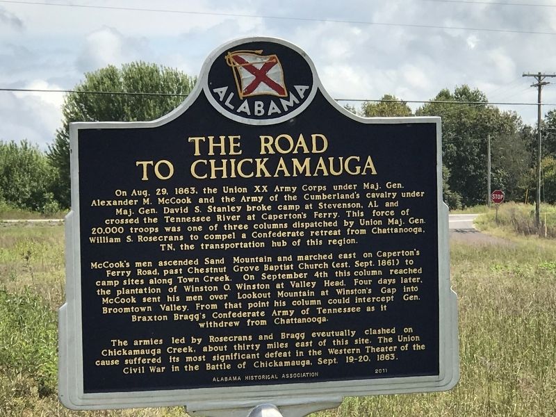 The Road to Chickamauga Marker image. Click for full size.
