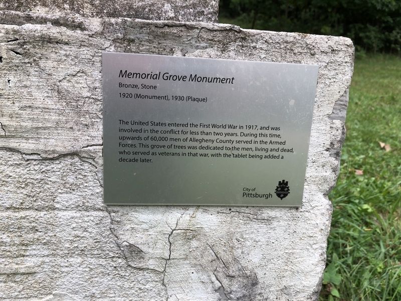 Plaque affixed to the memorial image. Click for full size.