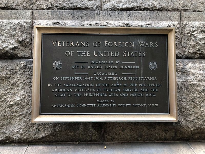 Veterans of Foreign Wars of the United States Marker image. Click for full size.
