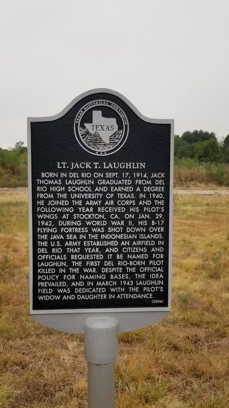 Lt. Jack T. Laughlin Marker image. Click for full size.