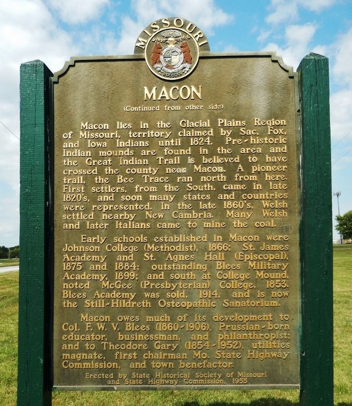 Macon Marker (<i>side 2</i>) image. Click for full size.