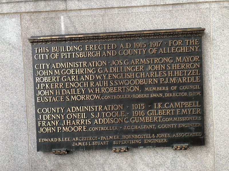 City-County Building Marker. Click for full size. City-County Building Marker image. Click for full size.