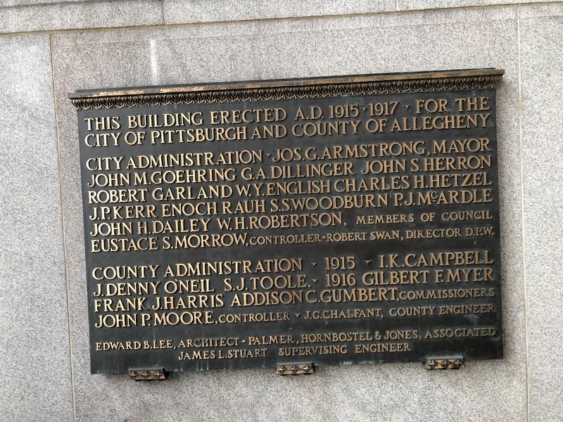 City-County Building Marker image. Click for full size.