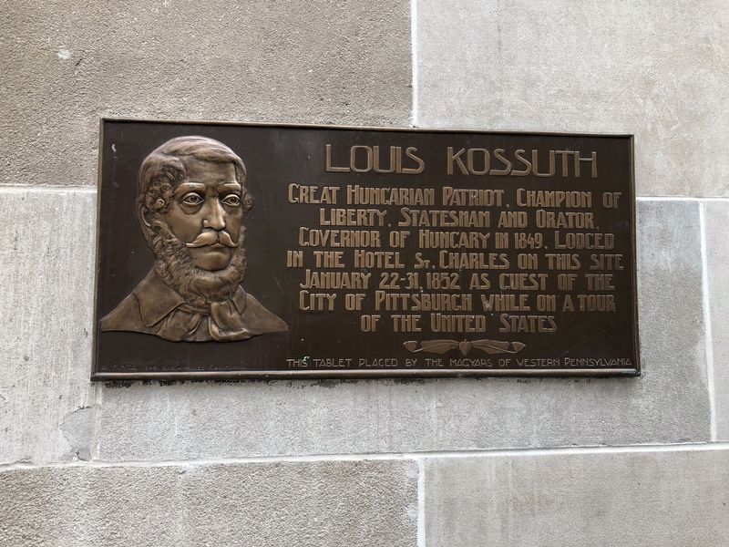 Louis Kossuth Marker image. Click for full size.