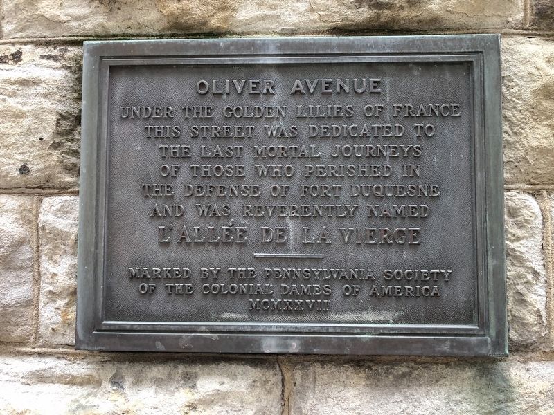 Oliver Avenue Marker image. Click for full size.