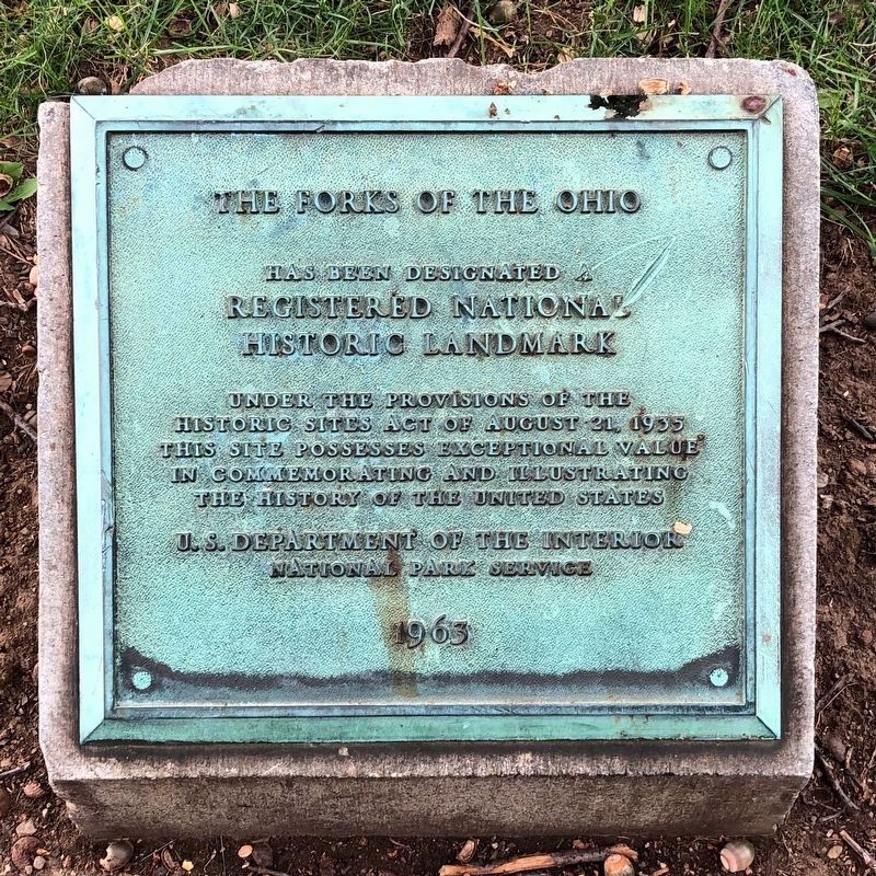 The Forks of the Ohio Marker image. Click for full size.