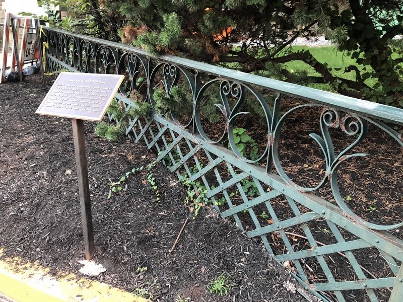 Railings from the Brady Street Bridge Marker image. Click for full size.