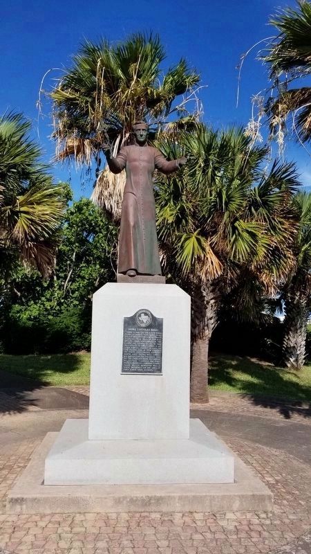 Padre J. Nicolas Balli Statue and Marker image. Click for full size.