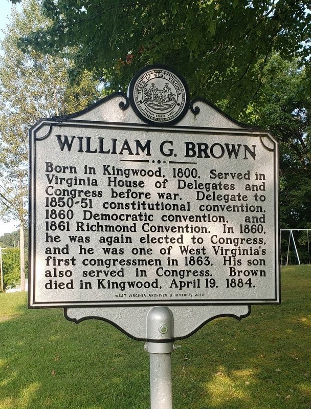 William G. Brown Marker image. Click for full size.