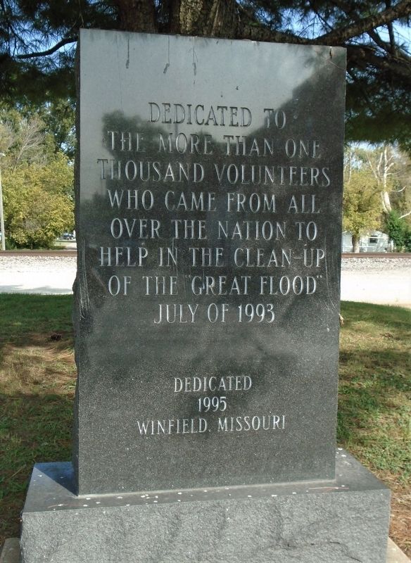 "Great Flood" Clean-up Volunteers Marker image. Click for full size.
