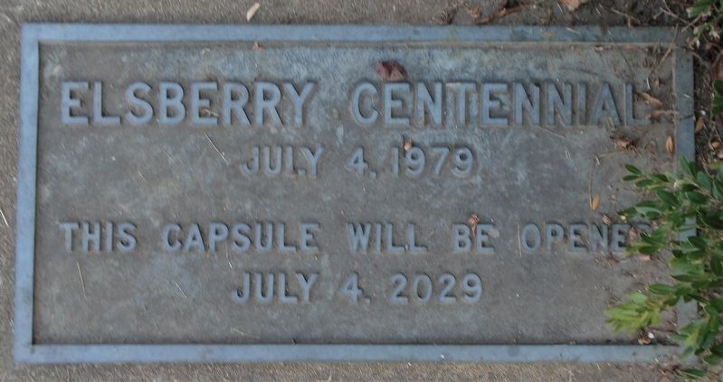 Elsberry Centennial Time Capsule Marker (1979) image. Click for full size.