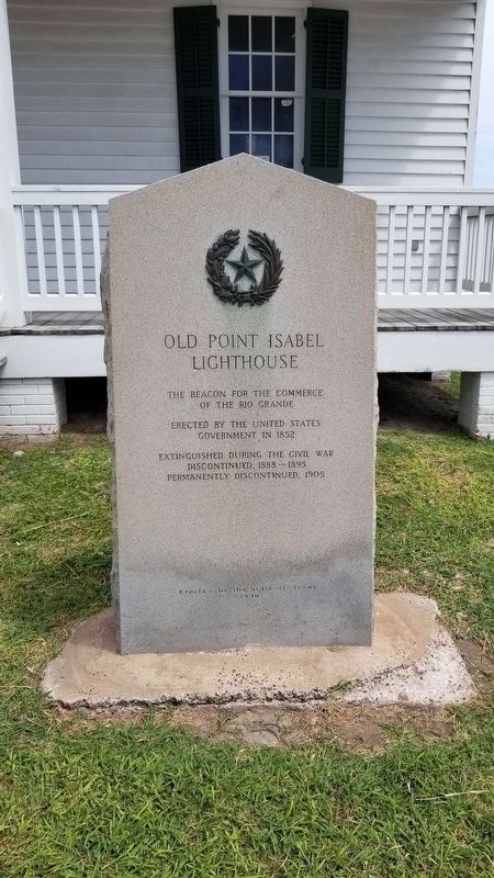 Old Point Isabel Lighthouse Marker. Click for full size. Old Point Isabel Lighthouse Marker image. Click for full size.