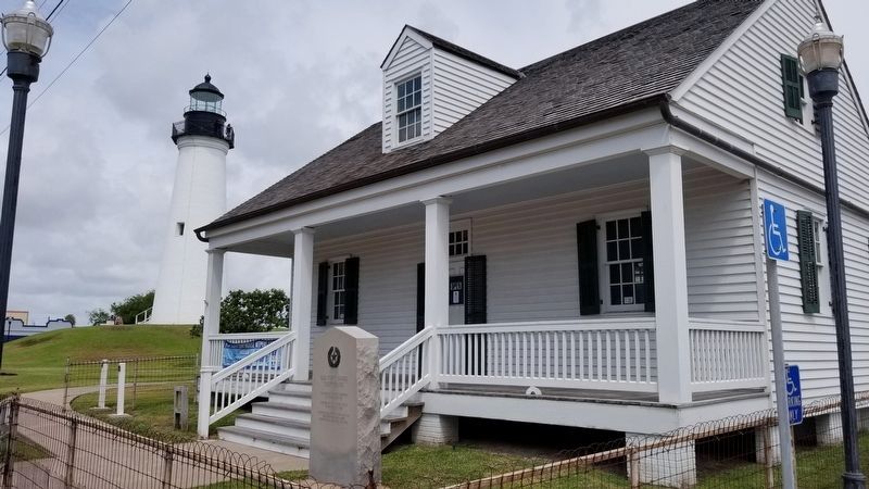 Old Point Isabel Lighthouse and Marker image. Click for full size.