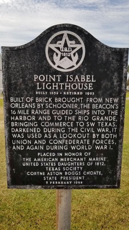Point Isabel Lighthouse Marker image. Click for full size.