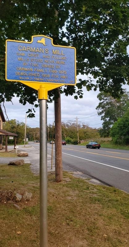 Carman's Mill Marker. Click for full size. Carman's Mill Marker image. Click for full size.