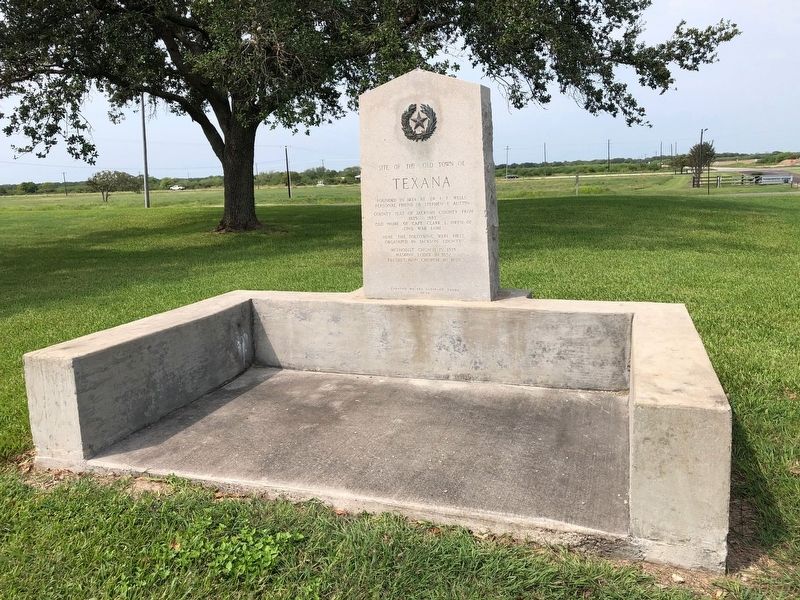Site of the Old Town of Texana Marker image. Click for full size.