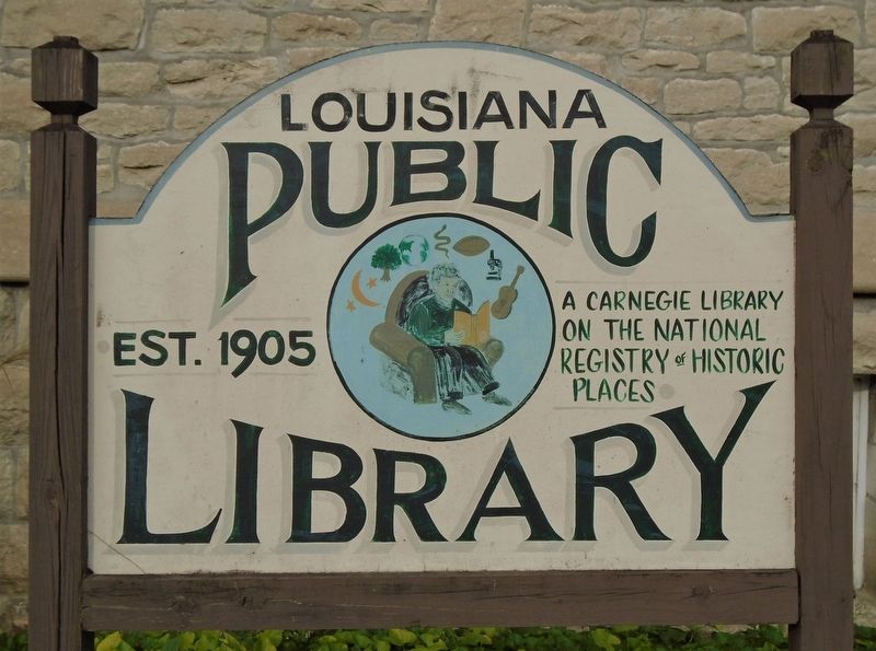 Louisiana Public Library Sign image. Click for full size.