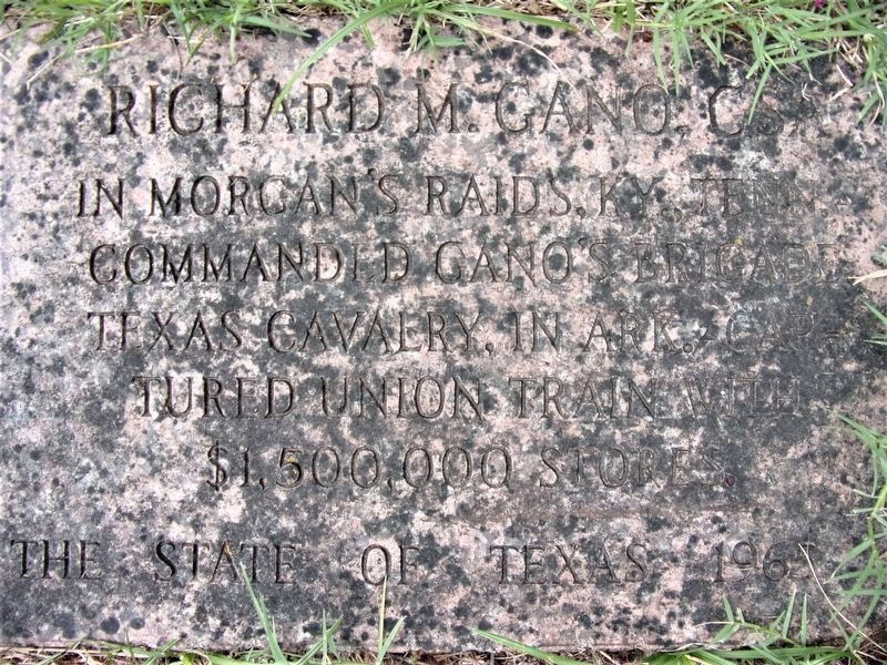 Richard M. Gano, CSA Marker close up. Click for full size. Richard M. Gano, CSA Marker close up image. Click for full size.