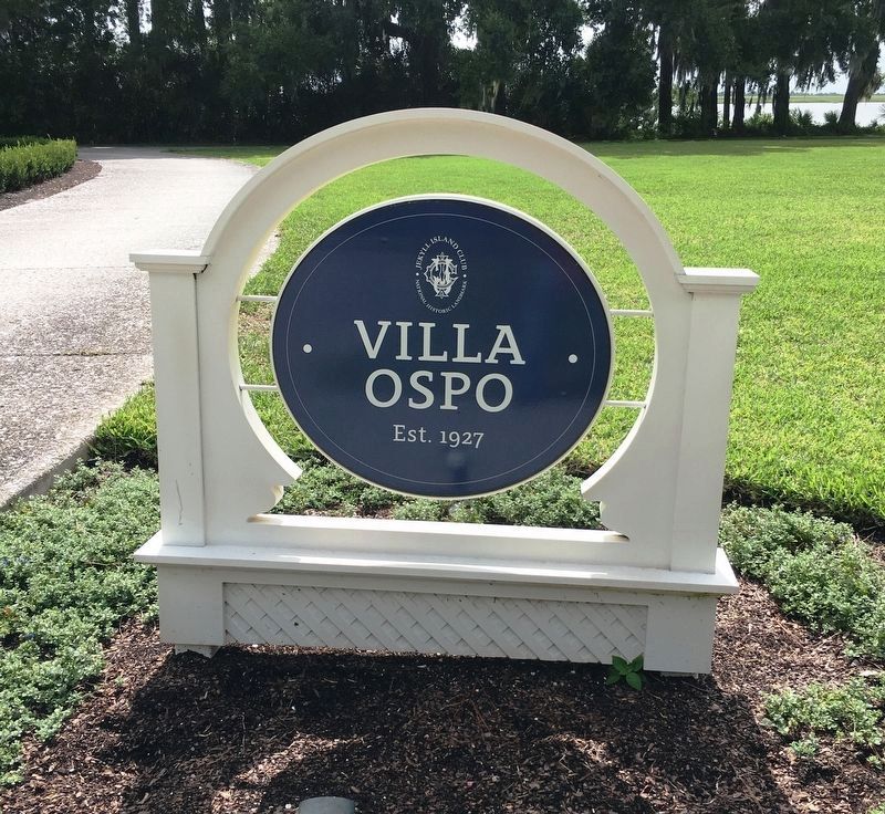 Villa Ospo sign image. Click for full size.