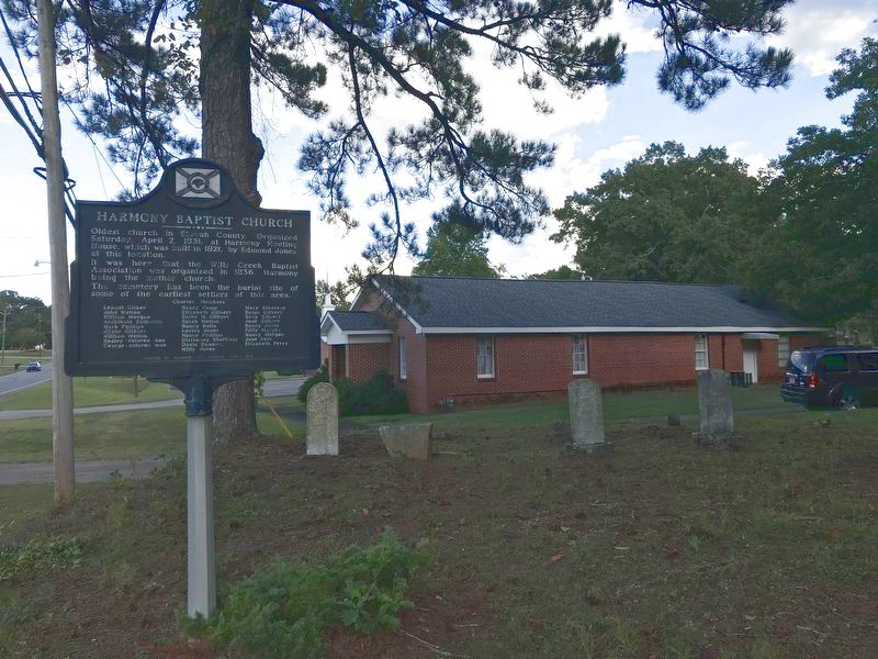 Harmony Baptist Church Marker. Click for full size. Harmony Baptist Church Marker image. Click for full size.