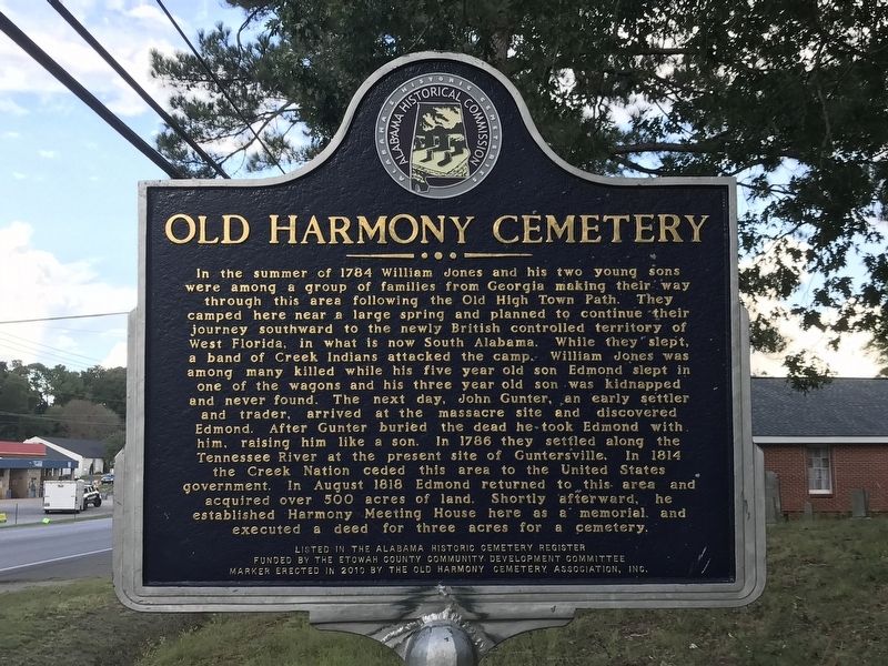 Old Harmony Cemetery Marker image. Click for full size.