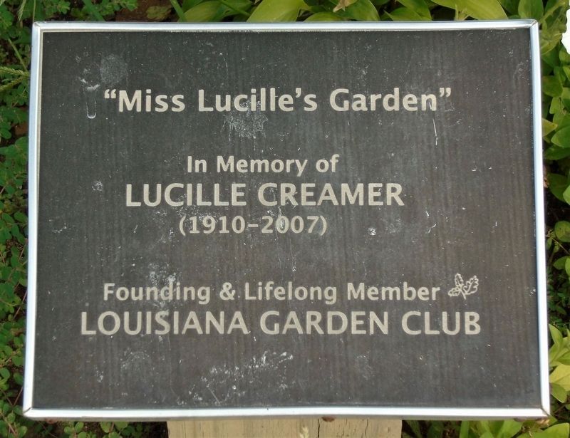 "Miss Lucille's Garden" Marker image. Click for full size.