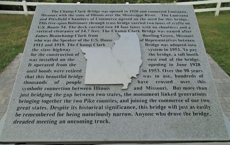 Champ Clark Bridge Marker image. Click for full size.