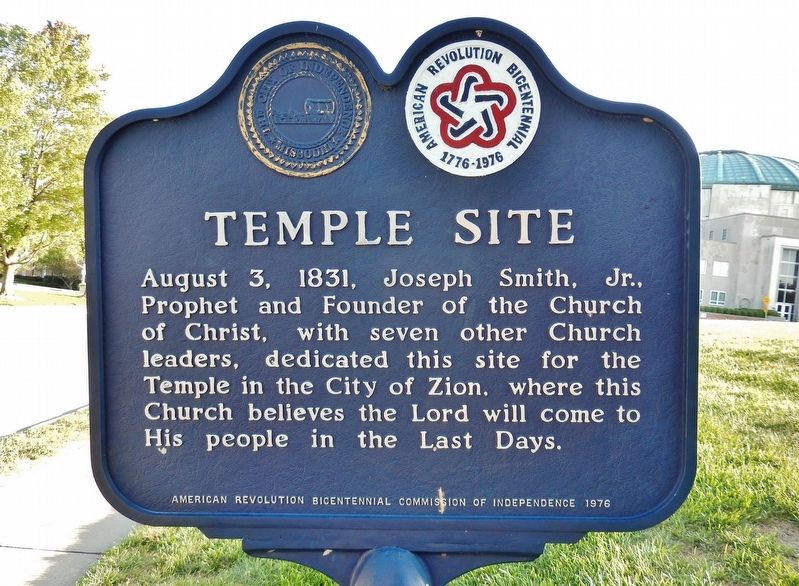 Temple Site Marker image. Click for full size.