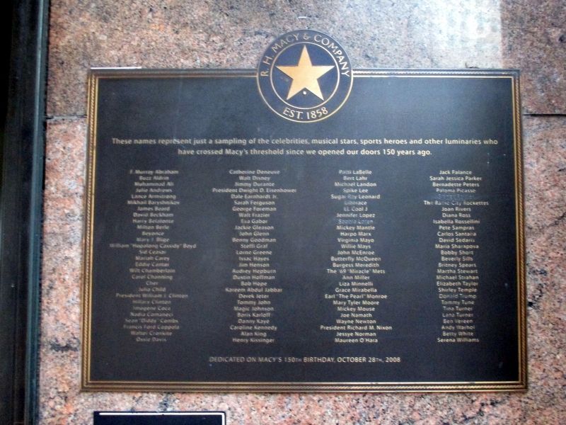 R.H. Macy & Company Marker image. Click for full size.
