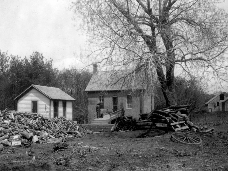 The First Homestead in the United States. image. Click for full size.