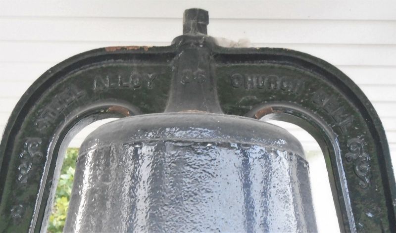 Holy Cross Catholic Church Bell Manufacturer Detail image. Click for full size.