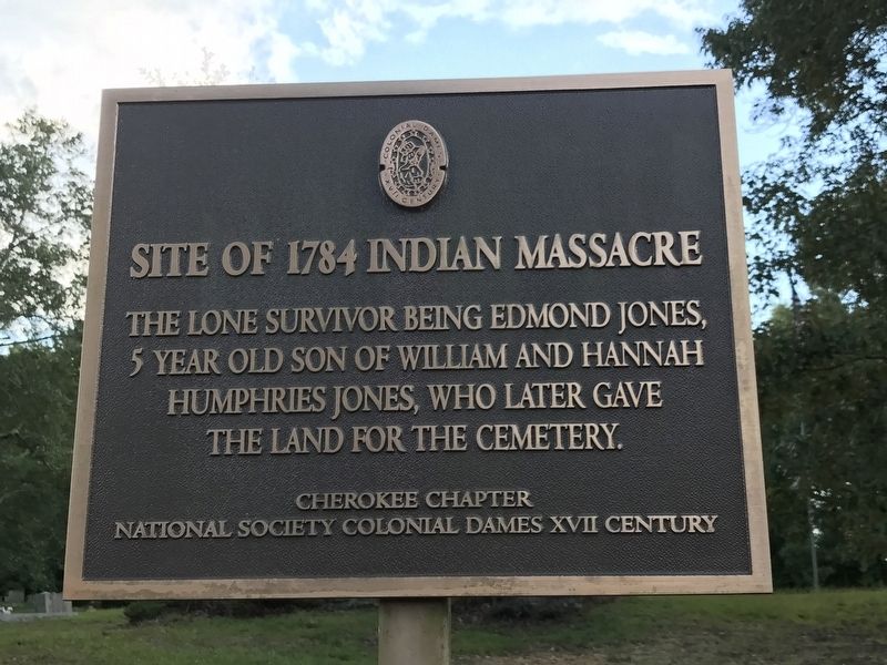 Site of 1784 Indian Massacre Marker image. Click for full size.