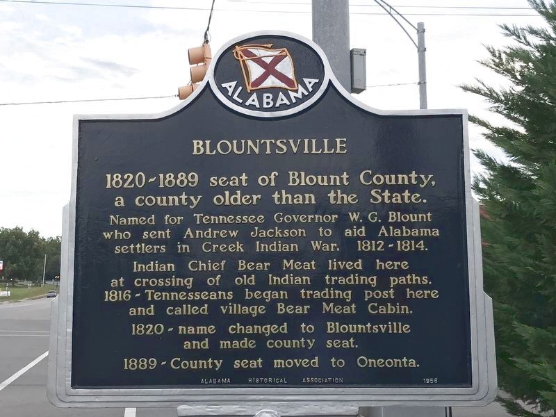 Blountsville Marker (Replacement) image. Click for full size.