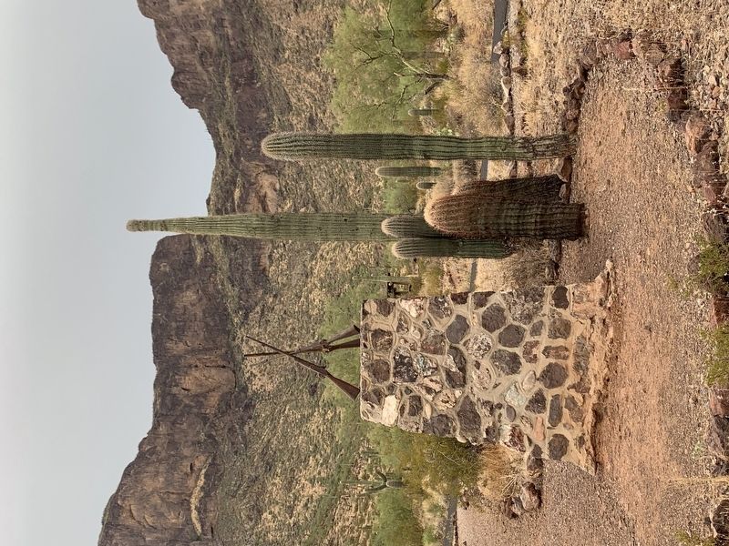 Mormon Battalion Trail Marker reverse image. Click for full size.