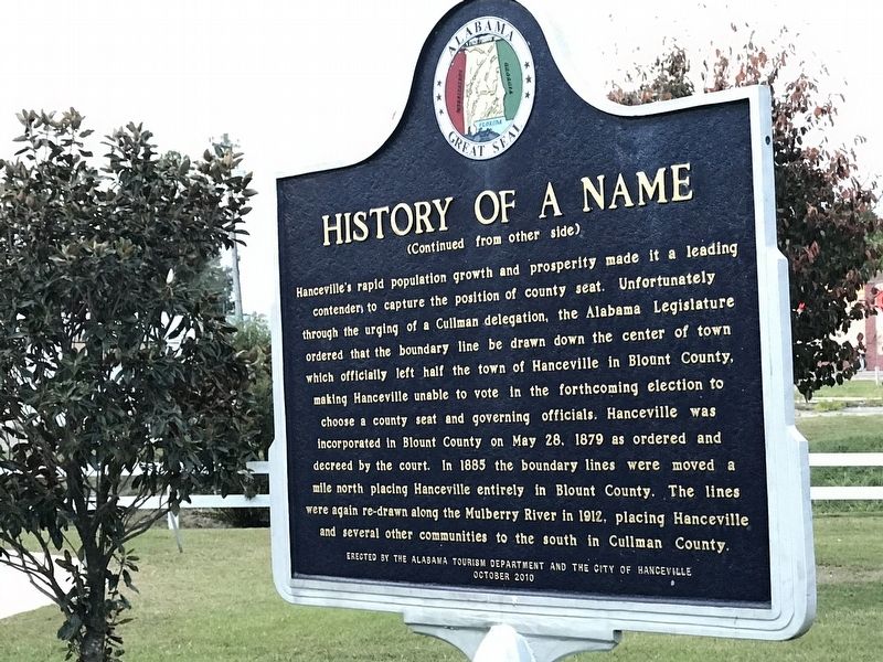 History of a Name Marker (Back) image. Click for full size.