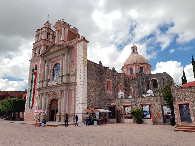 Parish of Santa María de la Asunción and Marker. Click for full size. Parish of Santa María de la Asunción and Marker image. Click for full size.