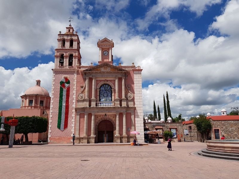 Parish of Santa María de la Asunción and Marker. Click for full size. Parish of Santa María de la Asunción and Marker image. Click for full size.
