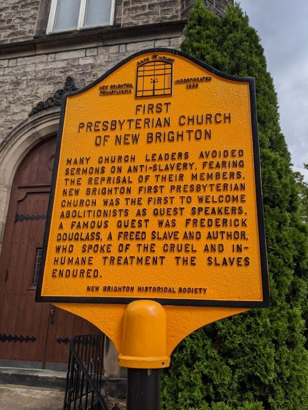 First Presbyterian Church of New Brighton Marker image. Click for full size.
