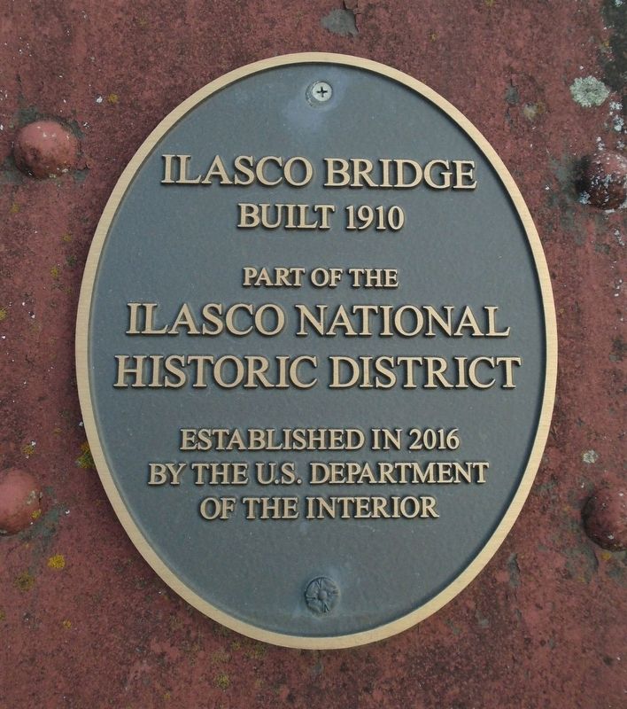Ilasco Bridge NRHP Marker image. Click for full size.