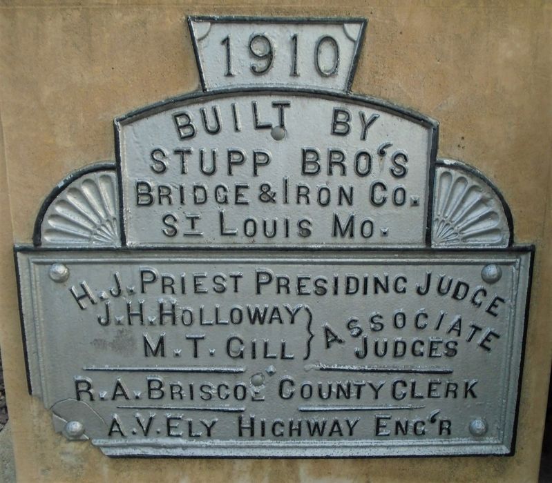 Ilasco Bridge Builder's Plate image. Click for full size.