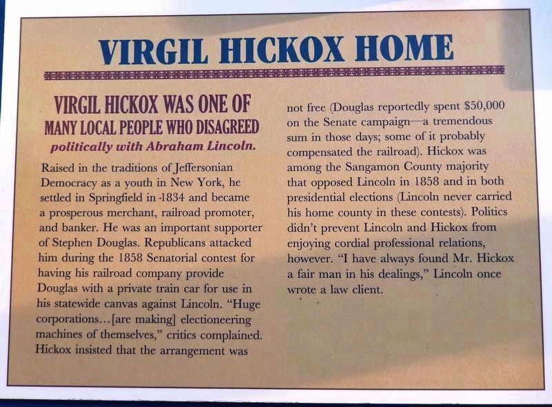 Marker detail: Virgil Hickox Home<br>(<i>left panel</i>) image. Click for full size.